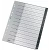 Leitz Recycle Index, PP, īpaši plats, ciparu tab indekss, polipropilēns (PP), melna, balta, portrets, A4 Maxi, 160 g/m²