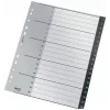 Leitz Recycle Index, PP, īpaši plats, ciparu sadalītājs, polipropilēns (PP), melns, balts, A4 Maxi, 160 g/m², 238 mm