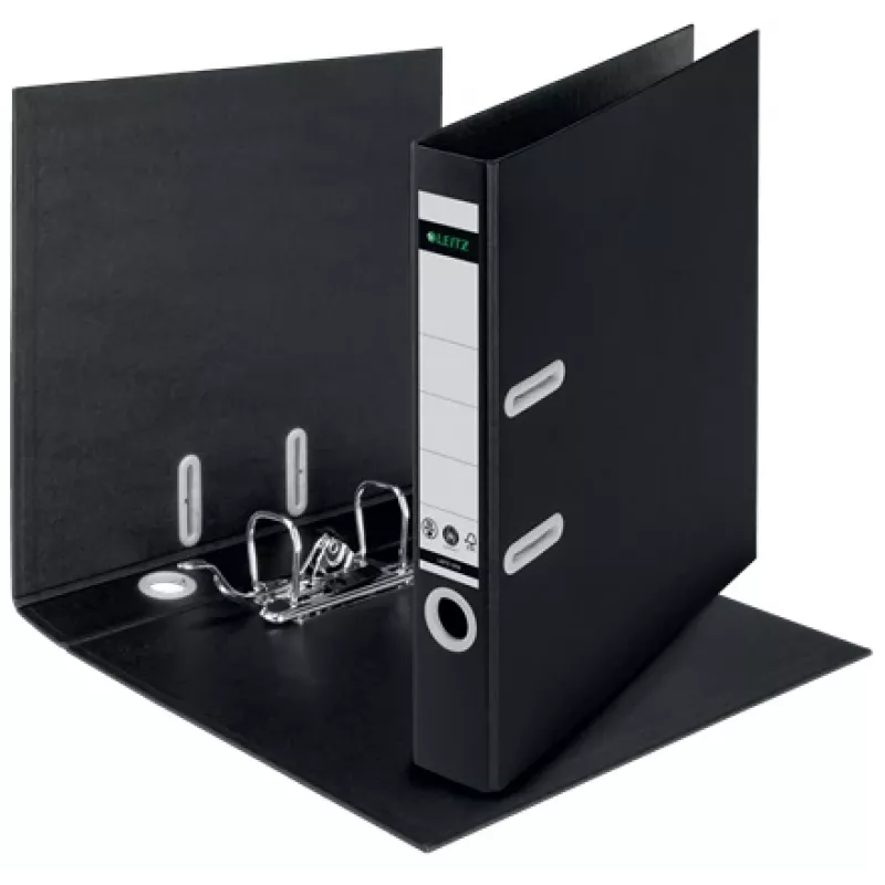 Leitz 180° Recycle sviru ātršuvējs, A4, kartons, melns, 350 lapas, 80 g/m², 320 mm