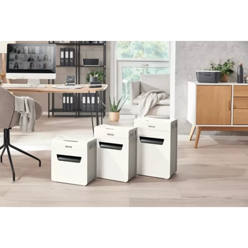 Leitz IQ Protect Premium papīra smalcinātājs 6X P4, 4 x 40 mm, 10 L, 100 lapas, 55 dB, skārienjūtīgs, 6 lapas