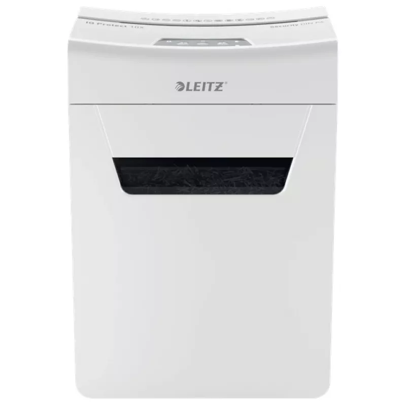 Leitz IQ Protect Premium papīra smalcinātājs 10X P4, 4 x 40 mm, 18 L, 150 lapas, 55 dB, skārienjutīgs, 10 lapas