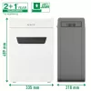 Leitz IQ Protect Premium papīra smalcinātājs 10X P4, 4 x 40 mm, 18 L, 150 lapas, 55 dB, skārienjutīgs, 10 lapas