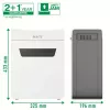 Leitz IQ Protect Premium Paper Shredder 4M P5, mikrošķērēšanas smalcināšana, 2 x 15 mm, 14 L, 150 loksnes, 55 dB, pieskāriens