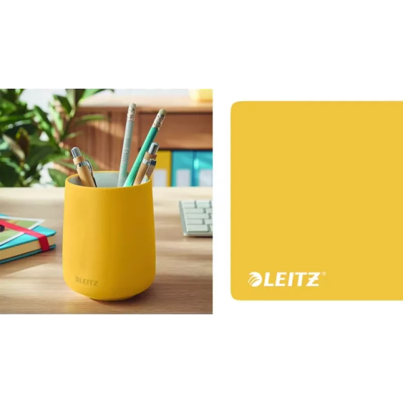 Leitz Cosy pildspalvu turētājs, dzeltens, keramika, zēnam/meitenei, 8,7 cm, 105 mm, 240 g
