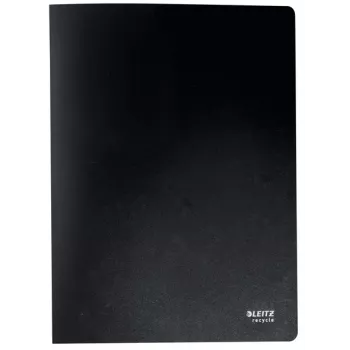 Leitz Recycle prezentācijas grāmata, melna, polipropilēns (PP), 20 kabatas, A4, 231 mm, 310 mm
