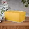 Leitz MyBox Cosy Small ar vāku, Uzglabāšanas kaste, Uzglabāšanas kaste, dzeltena, Taisnstūrveida, Plastmasa, Vienkrāsaina, Dzeltena