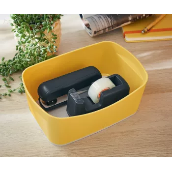 Leitz MyBox Cosy uzglabāšanas paplāte, Uzglabāšanas paplāte, Dzeltena, Taisnstūrveida, Plastmasa, Vienkrāsains, 246 mm