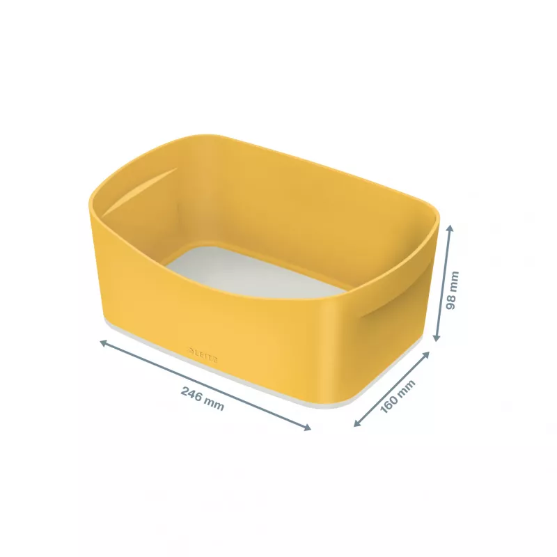 Leitz MyBox Cosy uzglabāšanas paplāte, Uzglabāšanas paplāte, Dzeltena, Taisnstūrveida, Plastmasa, Vienkrāsains, 246 mm