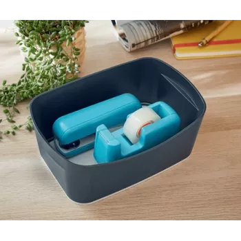 Leitz MyBox Cosy uzglabāšanas paplāte, Uzglabāšanas kaste, Pelēka, Taisnstūrveida, Plastmasa, Vienkrāsains, Iekštelpām