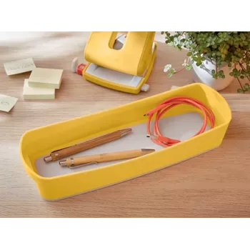 Leitz MyBox Cosy Organiser Tray Long, Uzglabāšana, Uzglabāšanas kaste, Dzeltena, Taisnstūrveida, Plastmasa, Vienkrāsains, 307 mm
