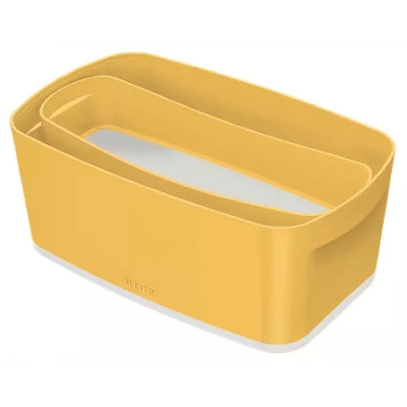 Leitz MyBox Cosy Organiser Tray Long, Uzglabāšana, Uzglabāšanas kaste, Dzeltena, Taisnstūrveida, Plastmasa, Vienkrāsains, 307 mm