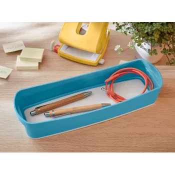 Leitz MyBox Cosy Organiser Tray Long, glabāšana, glabāšanas kaste, zila, taisnstūrveida, plastmasa, vienkrāsains, 307 mm