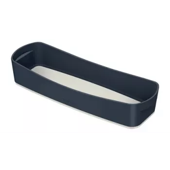 Leitz MyBox Cosy organizatoru paplāte, gara, glabāšana, glabāšanas kaste, pelēka, taisnstūrveida, plastmasa, vienkrāsaina, iekštelpām