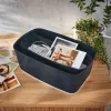 Leitz MyBox Cosy organizatoru paplāte, gara, glabāšana, glabāšanas kaste, pelēka, taisnstūrveida, plastmasa, vienkrāsaina, iekštelpām