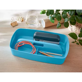 Leitz MyBox Cosy Organizatora paplāte ar rokturi, maza, Uzglabāšana, Zila, Plastmasa, 307 mm, 181 mm, 56 mm, 300 g