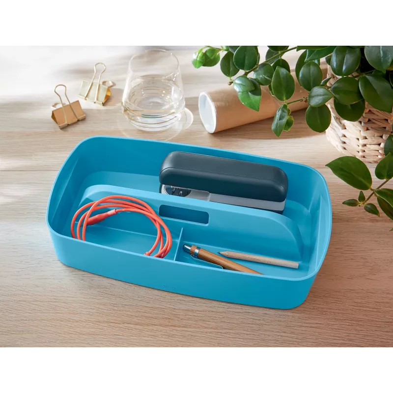 Leitz MyBox Cosy Organizatora paplāte ar rokturi, maza, Uzglabāšana, Zila, Plastmasa, 307 mm, 181 mm, 56 mm, 300 g