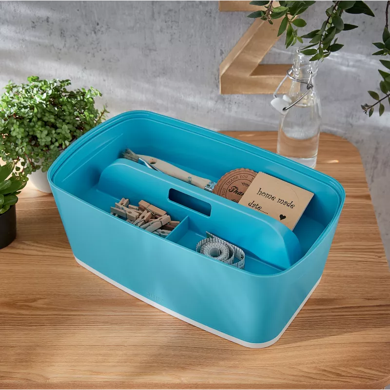 Leitz MyBox Cosy Organizatora paplāte ar rokturi, maza, Uzglabāšana, Zila, Plastmasa, 307 mm, 181 mm, 56 mm, 300 g