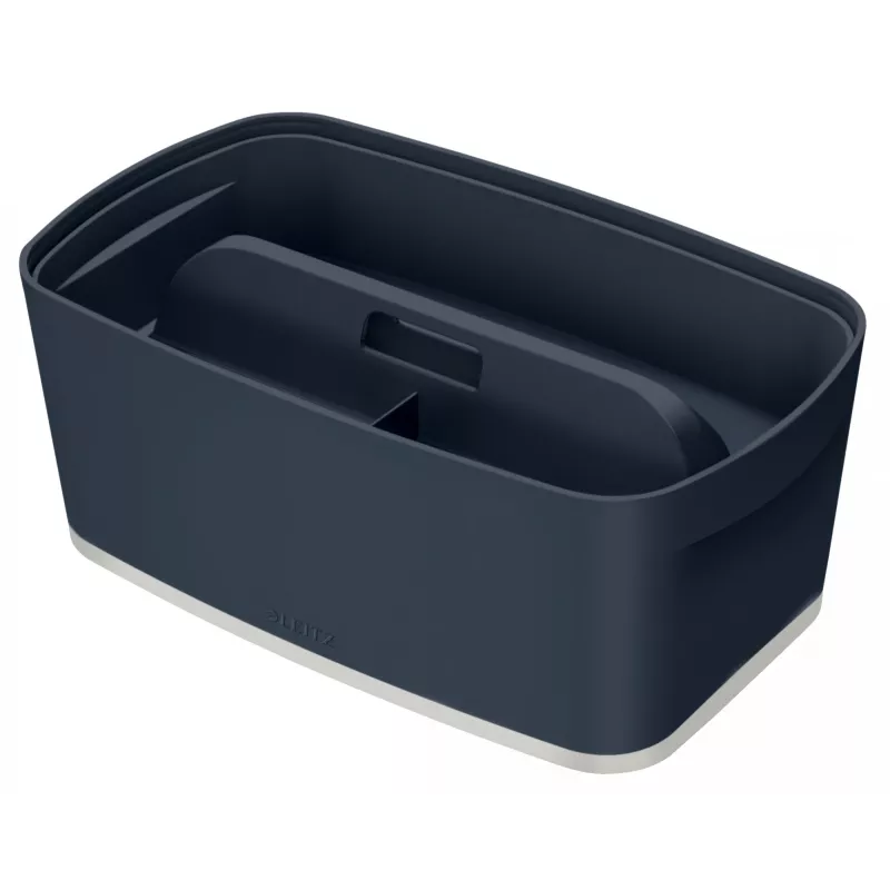 Leitz MyBox Cosy organizatora paplāte ar rokturi, maza, uzglabāšana, pelēka, plastmasa, 307 mm, 181 mm, 56 mm, 300 g