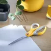 Leitz Cosy Titanium Office Scissors 205 mm, Pieaugušajiem, Taisnais griezums, Atsevišķi, Pelēks, Dzeltens, Nerūsējošais tērauds, Biroja šķēres