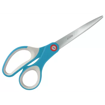 Leitz Cosy Titanium biroja šķēres 205 mm, Pieaugušie, Taisns griezums, Atsevišķi, Zilas, Nerūsējošais tērauds, Biroja šķēres