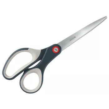 Leitz Cosy Titanium biroja šķēres 205 mm, Pieaugušajiem, Taisns griezums, Atsevišķas, Pelēkas, Nerūsējošais tērauds, Biroja šķēres