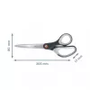 Leitz Cosy Titanium biroja šķēres 205 mm, Pieaugušajiem, Taisns griezums, Atsevišķas, Pelēkas, Nerūsējošais tērauds, Biroja šķēres