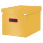 Leitz Click & Store Cosy Cube Lielā uzglabāšanas kaste, Uzglabāšanas kaste, Dzeltena, Taisnstūrveida, Kartons, Vienkrāsains, Iekštelpām
