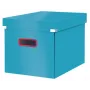 Leitz Click & Store Cosy Cube Large Storage Box, uzglabāšanas kaste, zila, taisnstūrveida, kartons, vienkrāsaina, iekštelpām