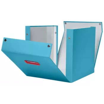Leitz Click & Store Cosy Cube Large Storage Box, uzglabāšanas kaste, zila, taisnstūrveida, kartons, vienkrāsaina, iekštelpām