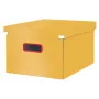 Leitz Click & Store Cosy vidēja izmēra glabāšanas kaste, glabāšanas kaste, dzeltena, taisnstūrveida, kartons, vienkrāsaina, iekštelpām