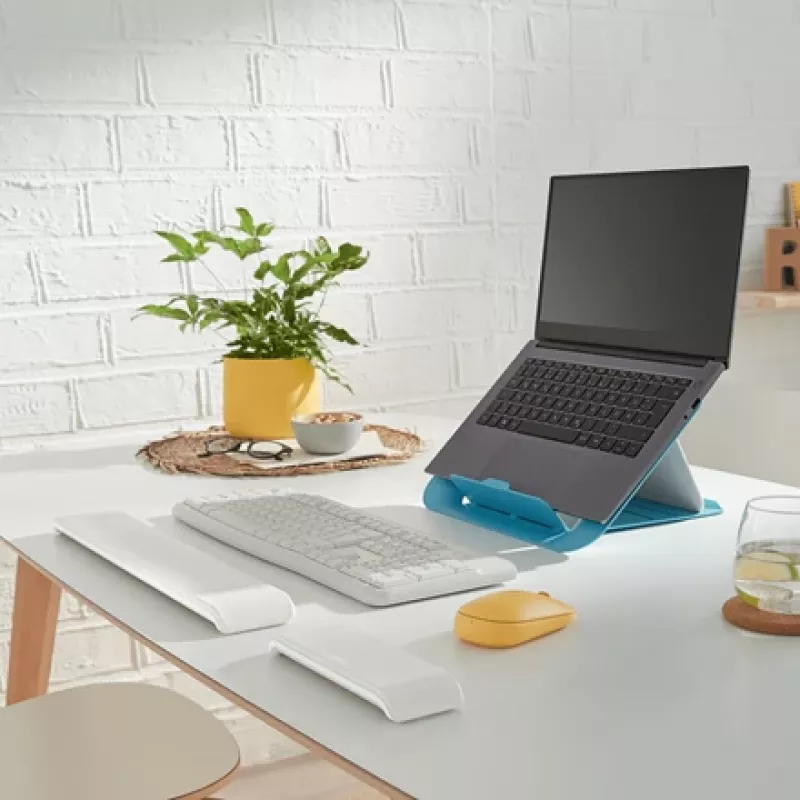 Leitz Ergo Cosy regulējams tastatūras plaukstas balsts, pelēks, 71 mm, 22 mm, 437 mm, 790 g, 71 x 22 x 437 mm