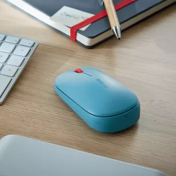 Leitz Cosy bezvadu pele, piemērota abām rokām, RF bezvadu + Bluetooth, 4000 DPI, zila