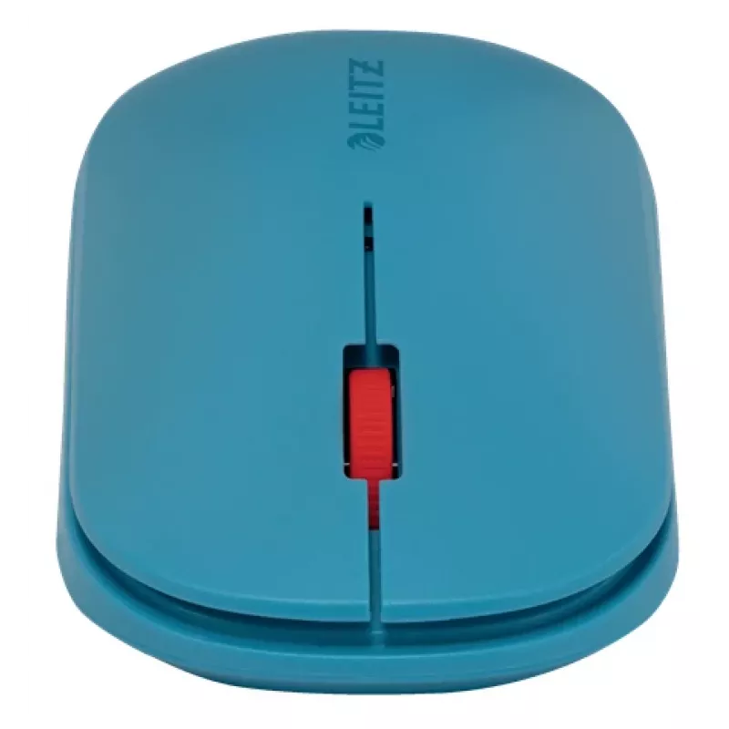 Leitz Cosy bezvadu pele, piemērota abām rokām, RF bezvadu + Bluetooth, 4000 DPI, zila