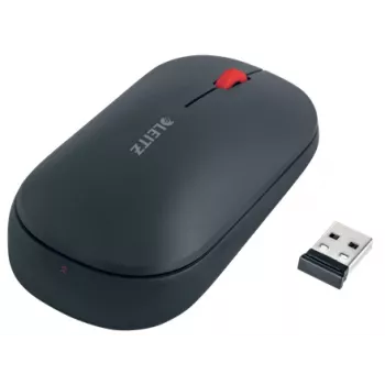 Leitz Cosy bezvadu pele, piemērota abām rokām, RF bezvadu + Bluetooth, 4000 DPI, pelēka
