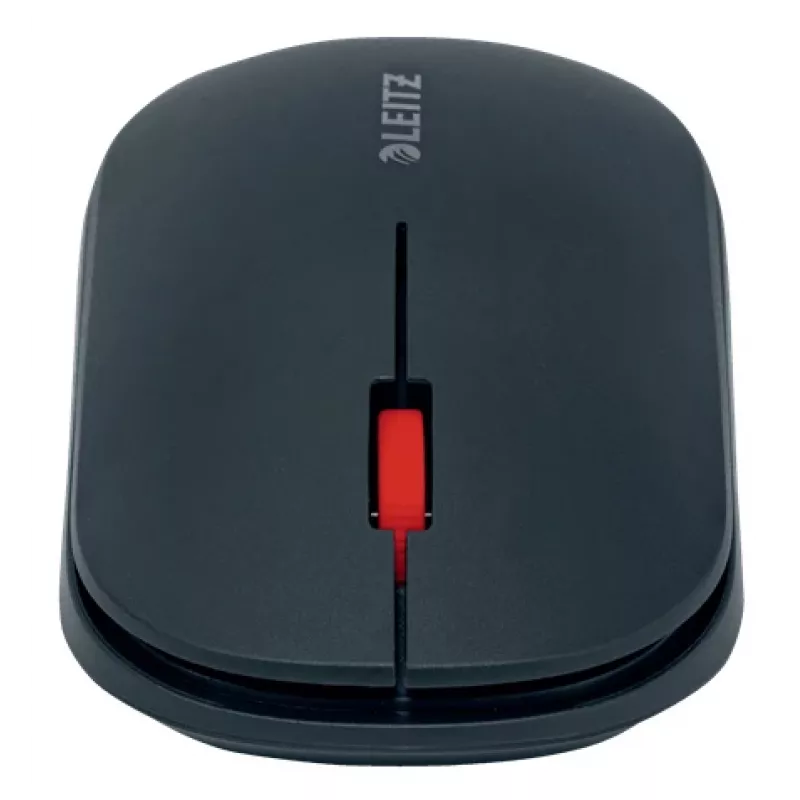 Leitz Cosy bezvadu pele, piemērota abām rokām, RF bezvadu + Bluetooth, 4000 DPI, pelēka
