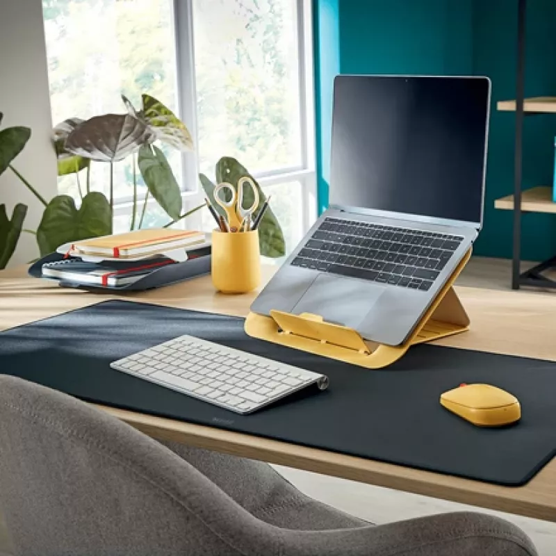 Leitz Cosy bezvadu pele, piemērota abām rokām, RF bezvadu + Bluetooth, 4000 DPI, pelēka