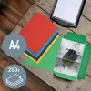 Leitz Recycle kartona mape ar 3 atlokiem, parastā dokumentu mape, A4, kartons, sarkana, 250 lapas, 80 g/m²