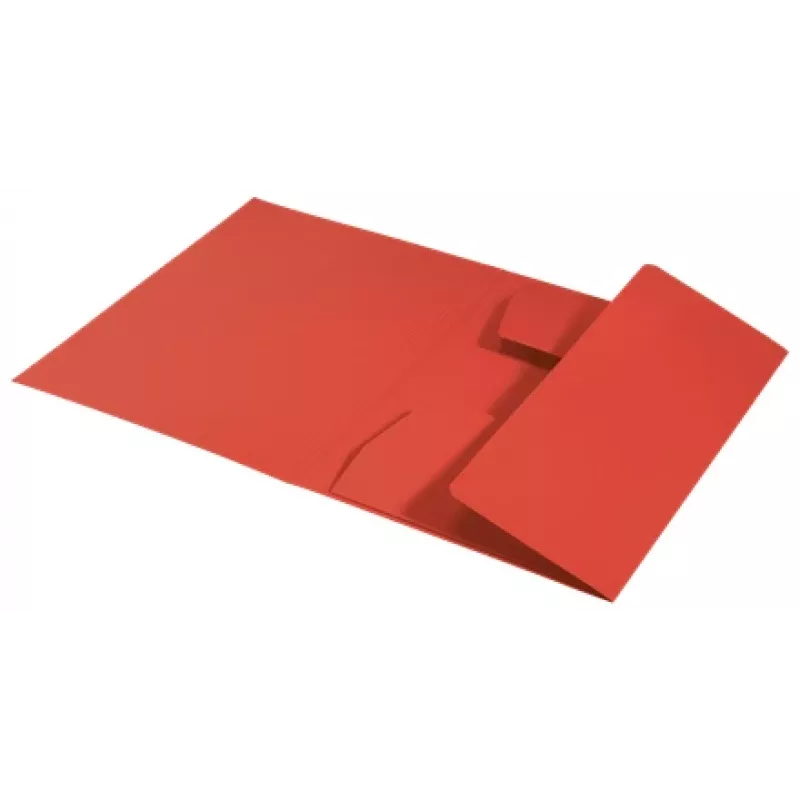 Leitz Recycle kartona mape ar 3 atlokiem, parastā dokumentu mape, A4, kartons, sarkana, 250 lapas, 80 g/m²
