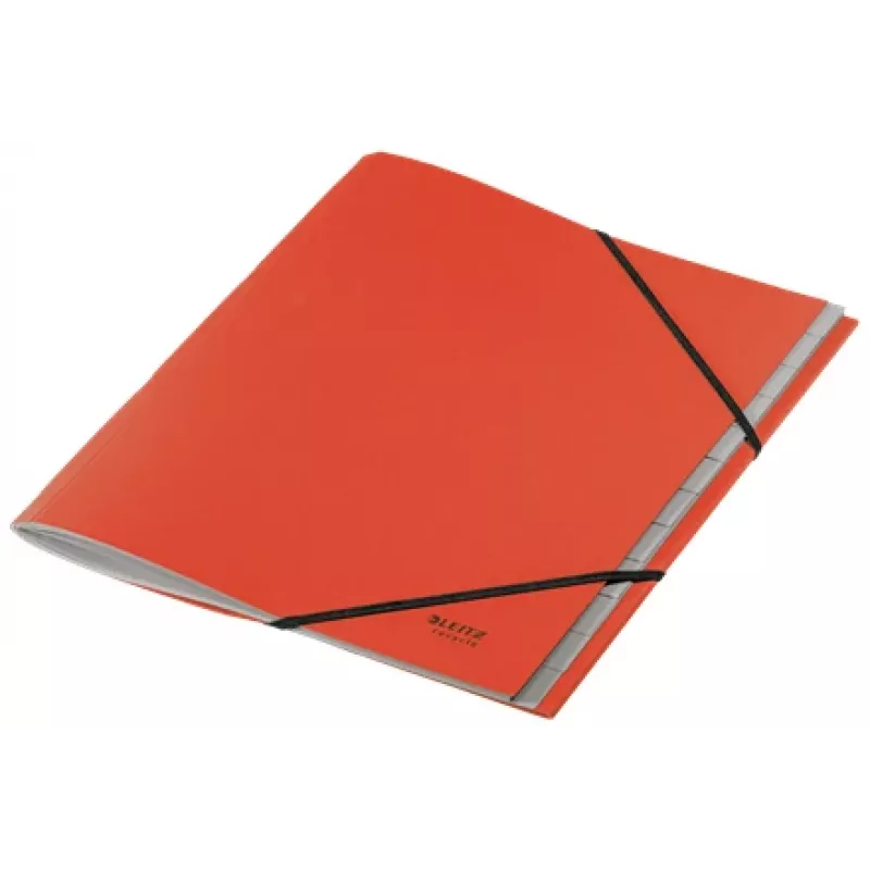 Leitz Recycle kartona dalītājgrāmata, A4, kartons, sarkana, 430 g/m², klimatneitrāla, 247 mm