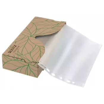 Leitz Recycle A4 kabatas dozators, 40 gab., 210 x 297 mm (A4), Caurspīdīgs, Polipropilēns (PP), Portrets, Augšā, 0.07 mm