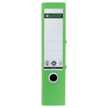 Leitz 180° Recycle sviru arhīva mape, A4, apaļš gredzens, glabāšana, kartons, zaļa, zaļa
