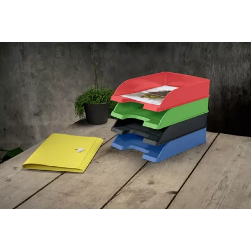 Leitz Recycle vēstuļu paplāte, plastmasa, melna, A4+, A4, A4+, 1 atvilktne(s), 255 x 70 x 357 mm