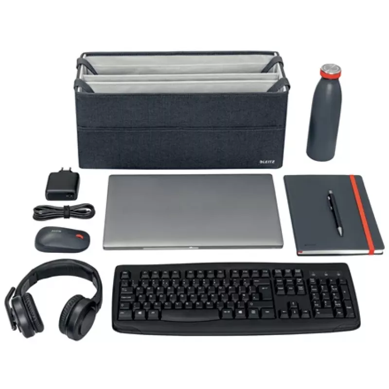 Leitz Fabric Hot Desking Work Bag, audums, vienkrāsains, audums, rāvējslēdzējs, unisex, 465 mm