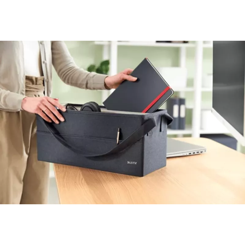 Leitz Fabric Hot Desking Work Bag, audums, vienkrāsains, audums, rāvējslēdzējs, unisex, 465 mm
