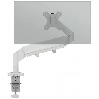 Leitz Ergo Space Saving Single Monitor Arm, Clamp/Grommet, 9 kg, 43.2 cm (17 inch), 81.3 cm (32 inch), 100 x 100 mm, pelēka