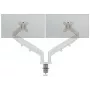 Leitz Ergo vietu taupošs dubultais monitora statnis, skava/caurums, 18 kg, 43,2 cm (17 collas), 81,3 cm (32 collas), 100 x 100 mm, pelēks