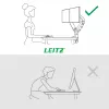 Leitz Ergo vietu taupošs dubultais monitora statnis, skava/caurums, 18 kg, 43,2 cm (17 collas), 81,3 cm (32 collas), 100 x 100 mm, pelēks
