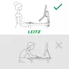 Leitz Ergo Space Saving Dual Monitor & Laptop Arm, Clamp/Grommet, 9 kg, 33 cm (13 collas), 81,3 cm (32 collas), 100 x 100 mm, Pelēks