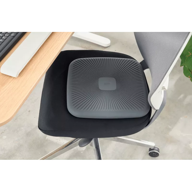 Leitz Ergo Active Wobble Cushion, līdzsvara spilvens, pelēks, 360 mm, 360 mm, 55 mm, 1,24 kg
