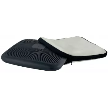 Leitz Ergo Active Wobble spilvens ar auduma pārvalku, Sēdspilvens, Universāls, Pelēks, Kvadrātveida, 150 kg, Vienkrāsains